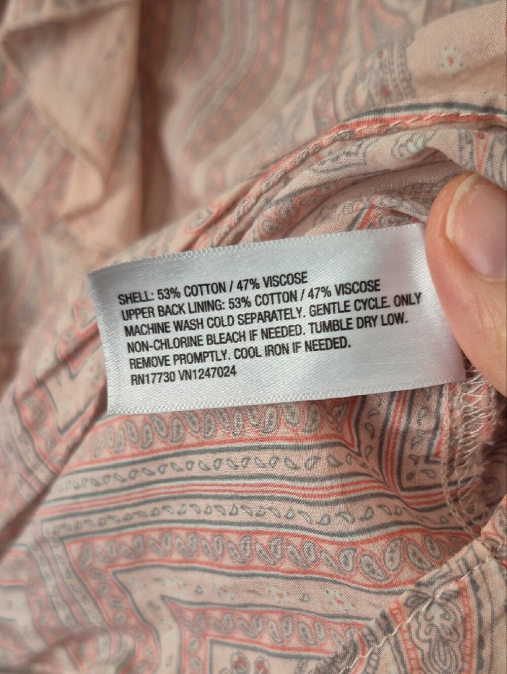 Universal Thread Blush Ruffle Front Blouse - Picture 6 of 6